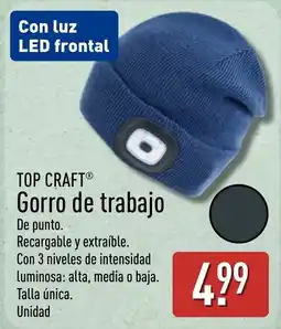 ALDI Top Craft gorro de trabajo oferta