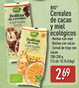 ALDI Bio cereales de cacao y miel ecológicos oferta