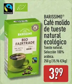 ALDI Barissimo café molido de tueste natural ecológico oferta