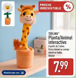 ALDI ToyLino planta/animal interactivo oferta
