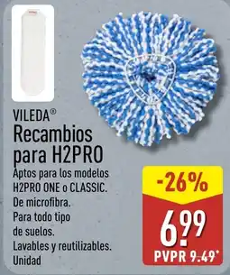 ALDI Vileda recambios para h2pro oferta