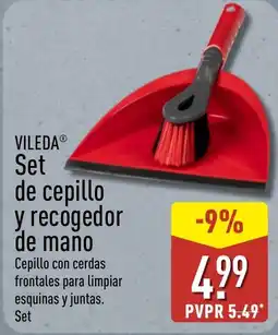 ALDI Vileda set de cepillo y recogedor de mano oferta