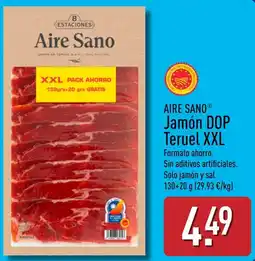 ALDI Aire Sano jamón dop teruel xxl oferta