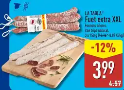 ALDI La tabla Fuet extra XXL oferta