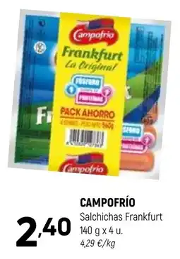 Coviran Campofrío Salchichas Frankfurt oferta