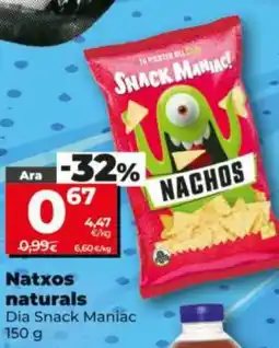 Dia Dia Snack Maniac natxos naturals oferta