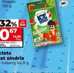 Dia Iceberg xiclets gust sindria oferta