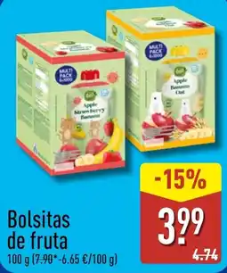 ALDI Bolsitas de fruta oferta