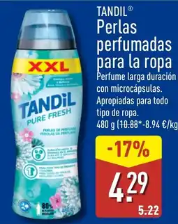 ALDI Tandil perlas perfumadas para la ropa oferta