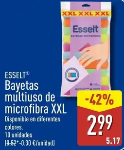 ALDI Esselt bayetas multiuso de microfibra XXL oferta