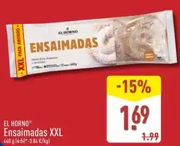 ALDI El Horno ensaimadas xxl oferta
