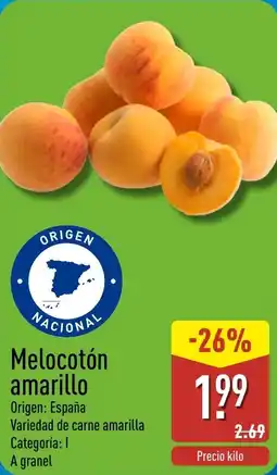 ALDI Melocotón amarillo oferta