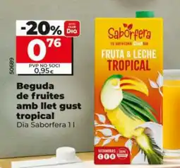 Dia Saborfera fruta & leche tropical oferta