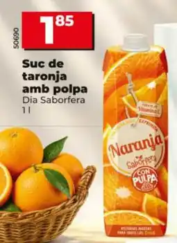Dia Dia Saborfera suc de taronja amb polpa oferta