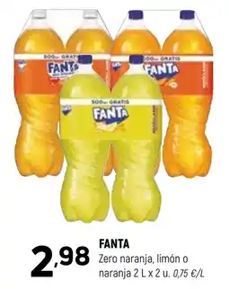 Coviran Fanta Zero naranja, limón o naranja oferta