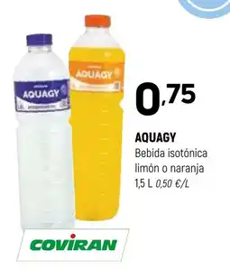 Coviran Aquagy bebida isotónica limón o naranja oferta