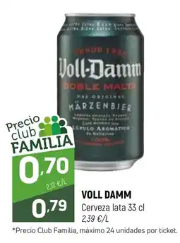 Coviran Voll Damm cerveza lata oferta