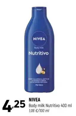 Coviran Nivea body milk nutritivo oferta