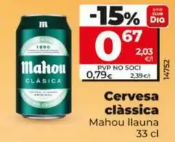 Dia Mahou cervesa clàssica oferta