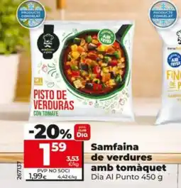 Dia Dia Al Punto samfaina de verdures amb tomàquet oferta