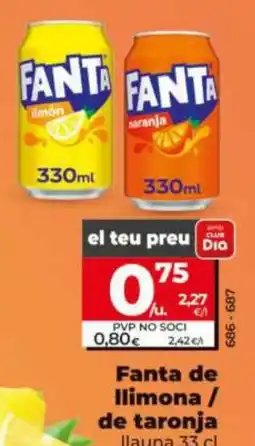 Dia Fanta de limona / de taronja oferta