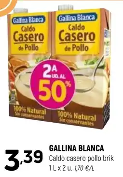 Coviran Gallina Blanca caldo casero pollo brik oferta