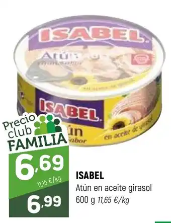 Isabel atún en aceite girasol