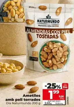 Dia Naturmundo almendras con piel tostadas oferta