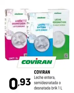 Coviran Coviran leche entera semidesnatada o desnatada oferta