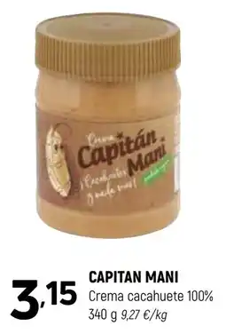 Coviran Capitan Mani Crema cacahuete 100% oferta