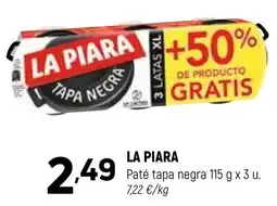 Coviran La piara paté tapa negra oferta