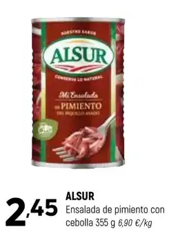 Coviran Alsur ensalada de pimiento con cebolla oferta