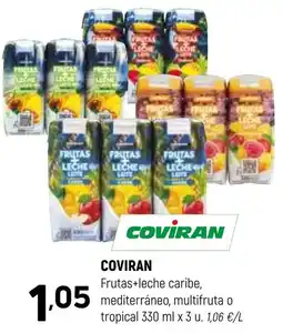 Coviran Coviran frutas+leche caribe, mediterráneo, multifruta o tropical oferta
