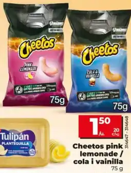 Dia Cheetos pink lemonade cola i vainilla oferta