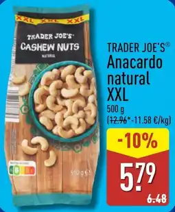ALDI Trader Joe's anacardo natural oferta