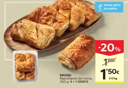 Caprabo eroski napolitanes de crema oferta