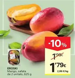 Caprabo Eroski mango, safata oferta