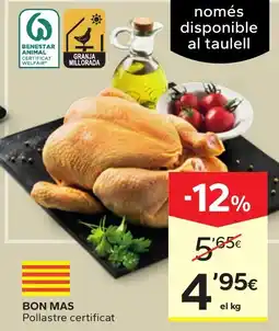 Caprabo Bon Mas Pollastre certificat oferta