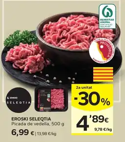 Caprabo eroski seleqtia picada de vedella oferta