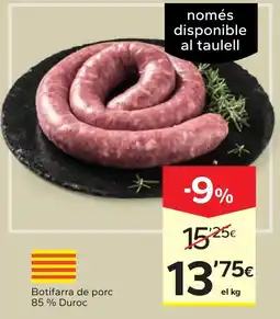 Caprabo Botifarra de porc 85 % Duroc oferta