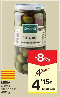 Caprabo Mera olives "llepadits" oferta