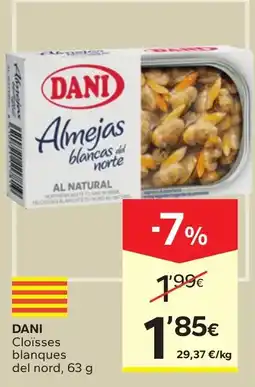 Caprabo DANI almejas blancas del norte oferta