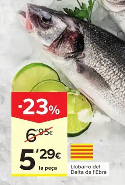 Caprabo Llobarro del Delta de l'Ebre oferta