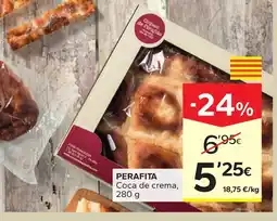 Caprabo Perafita coca de crema oferta