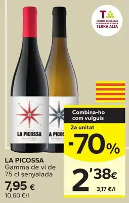 Caprabo La Picossa gamma de vi oferta