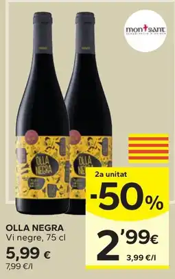 Caprabo Olla Negra Vi negre oferta
