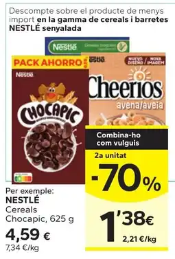 Caprabo Nestlé cereals chocapic oferta