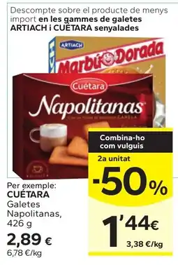 Caprabo Cuétara Galetes Napolitanas oferta