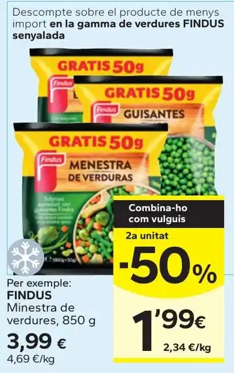 Findus menestra de verduras