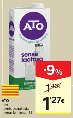 Caprabo ATO Llet semidesnatada sense lactosa oferta